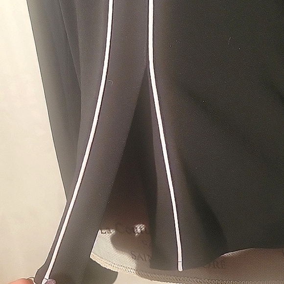 INC Stretchy, Black and White Button Down Blouse with Colar, Size: S - Picture 6 of 9